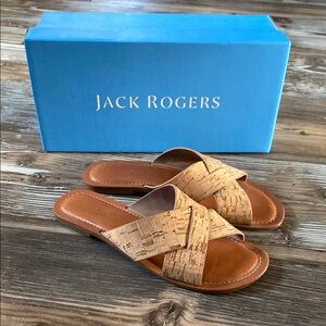 🌻Jack Rogers🌻Sloane Slotted Cork X-Band Sandals